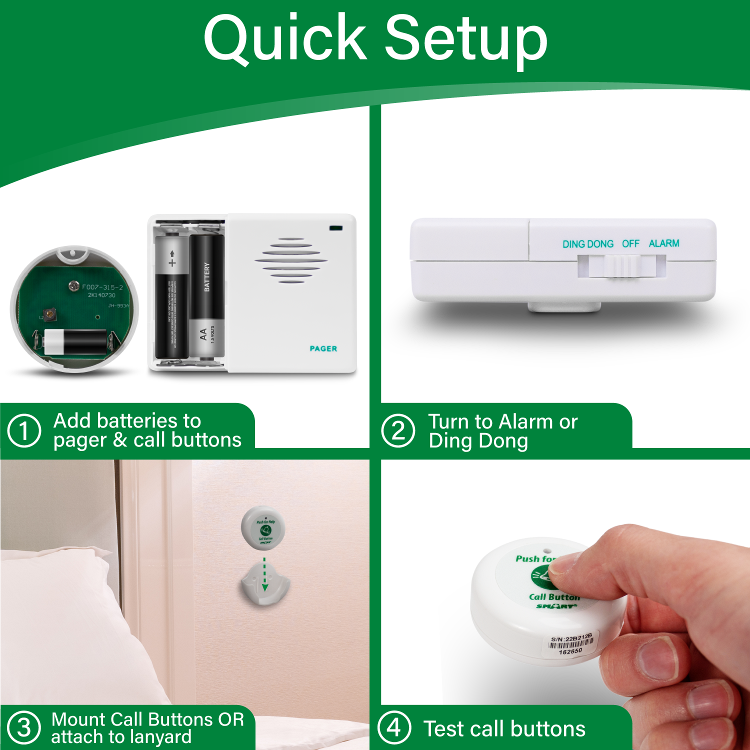 Call Buttons with Standalone Pager