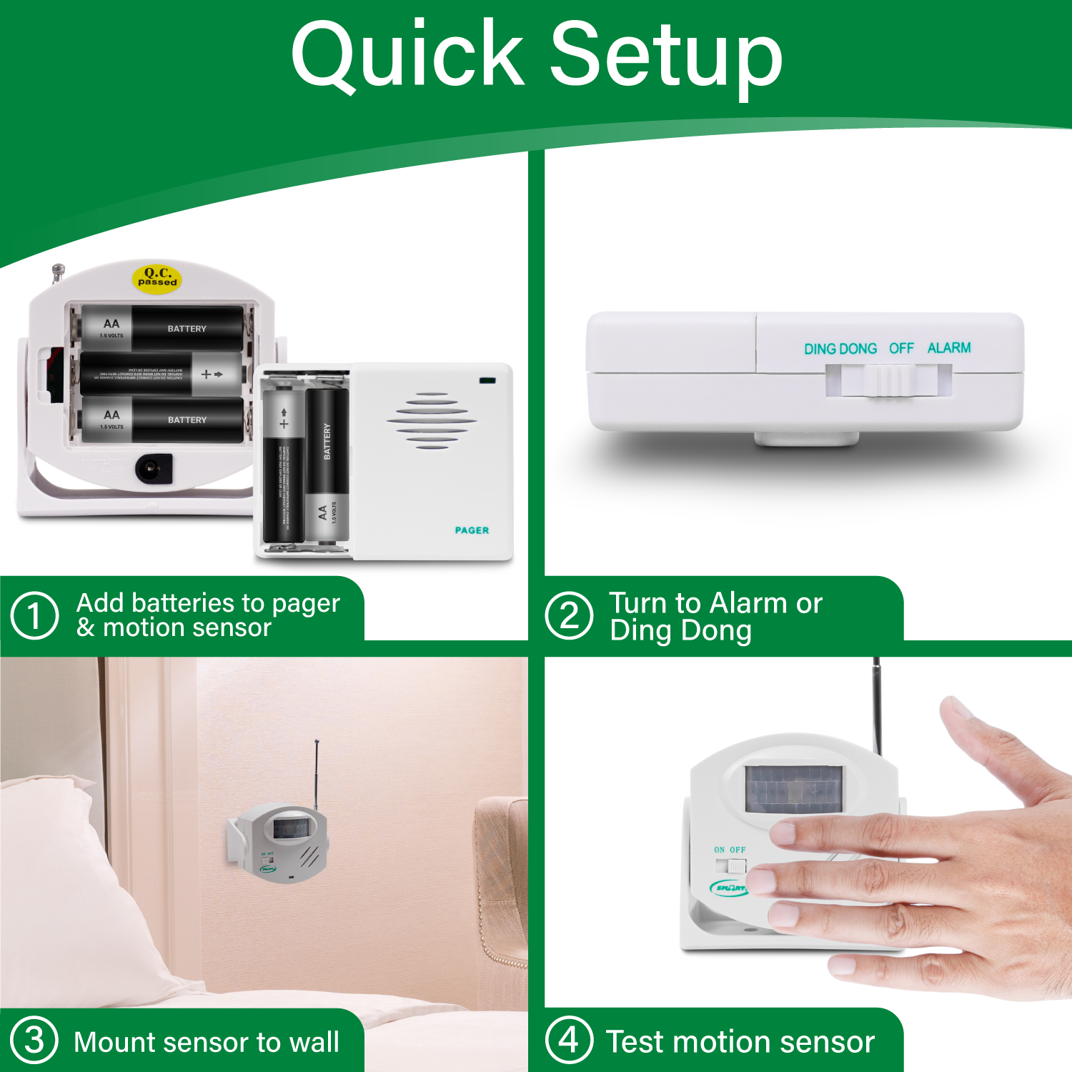 Motion Detector with Standalone Pager