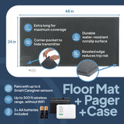 Bedside Floor Mat Alarm with Caregiver Pager