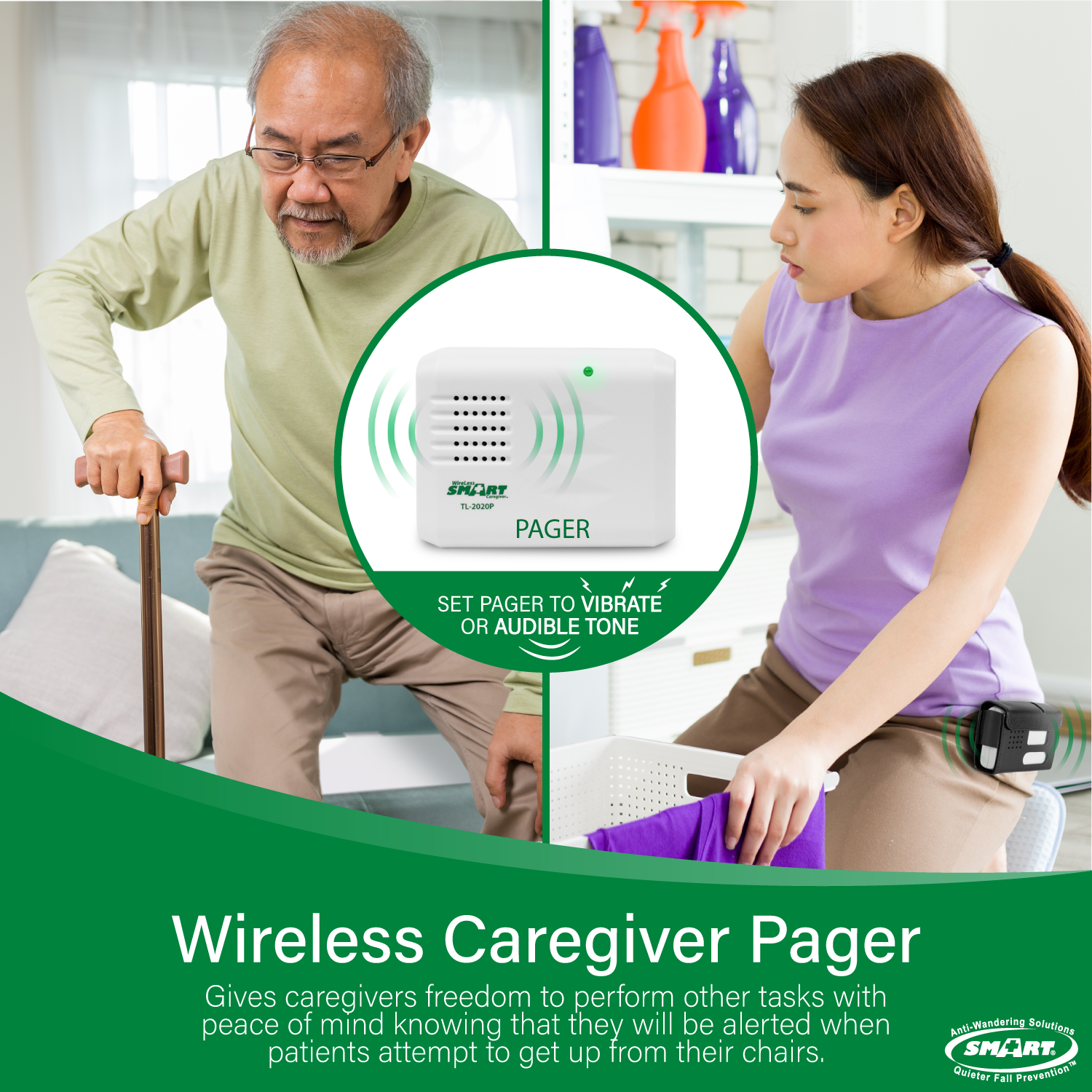 Chair Exit Alarm and Wireless Pager System for Fall Prevention Chair Exit Alarm and Wireless Pager System for Fall Prevention