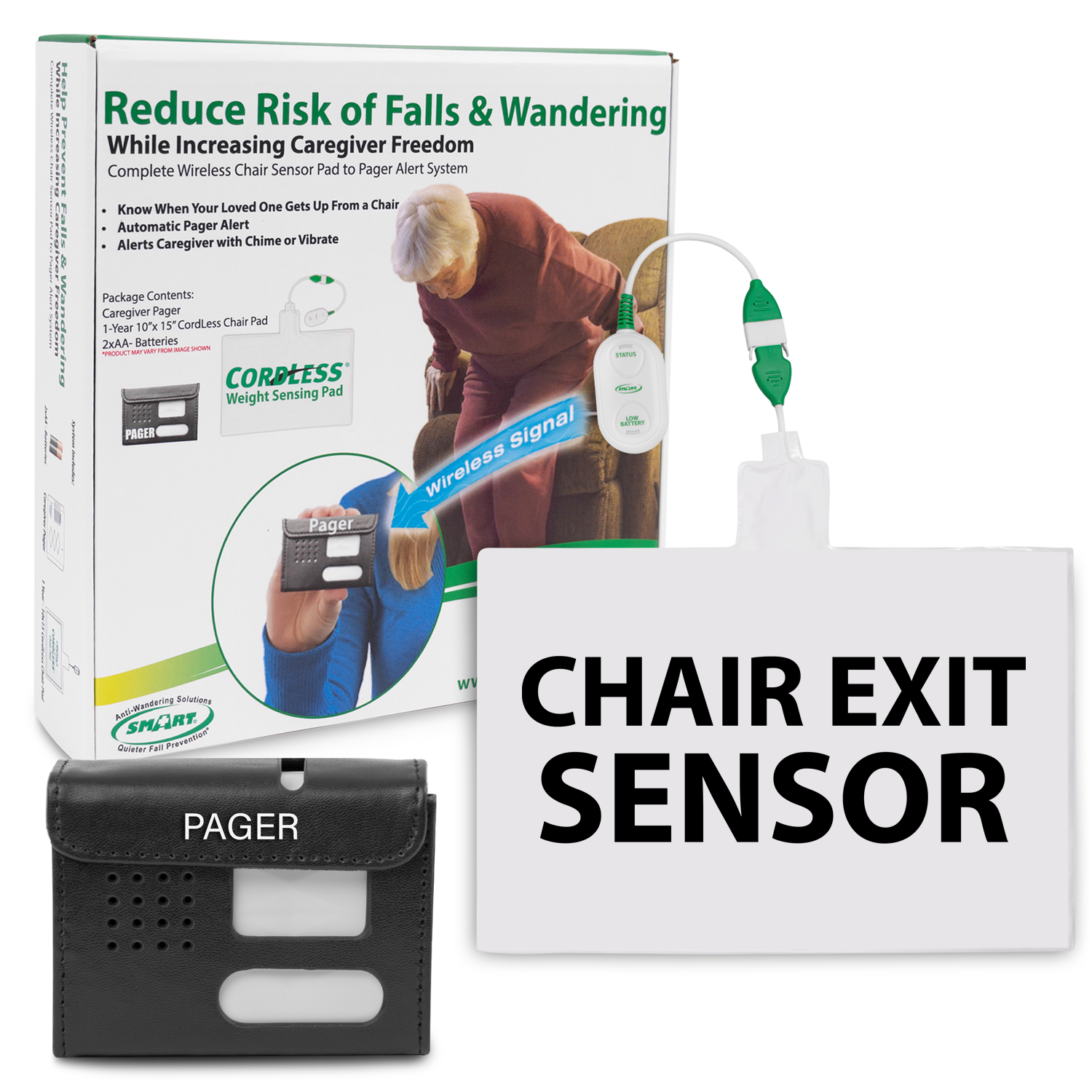 Chair Alarm with Caregiver Pager – Smart Caregiver