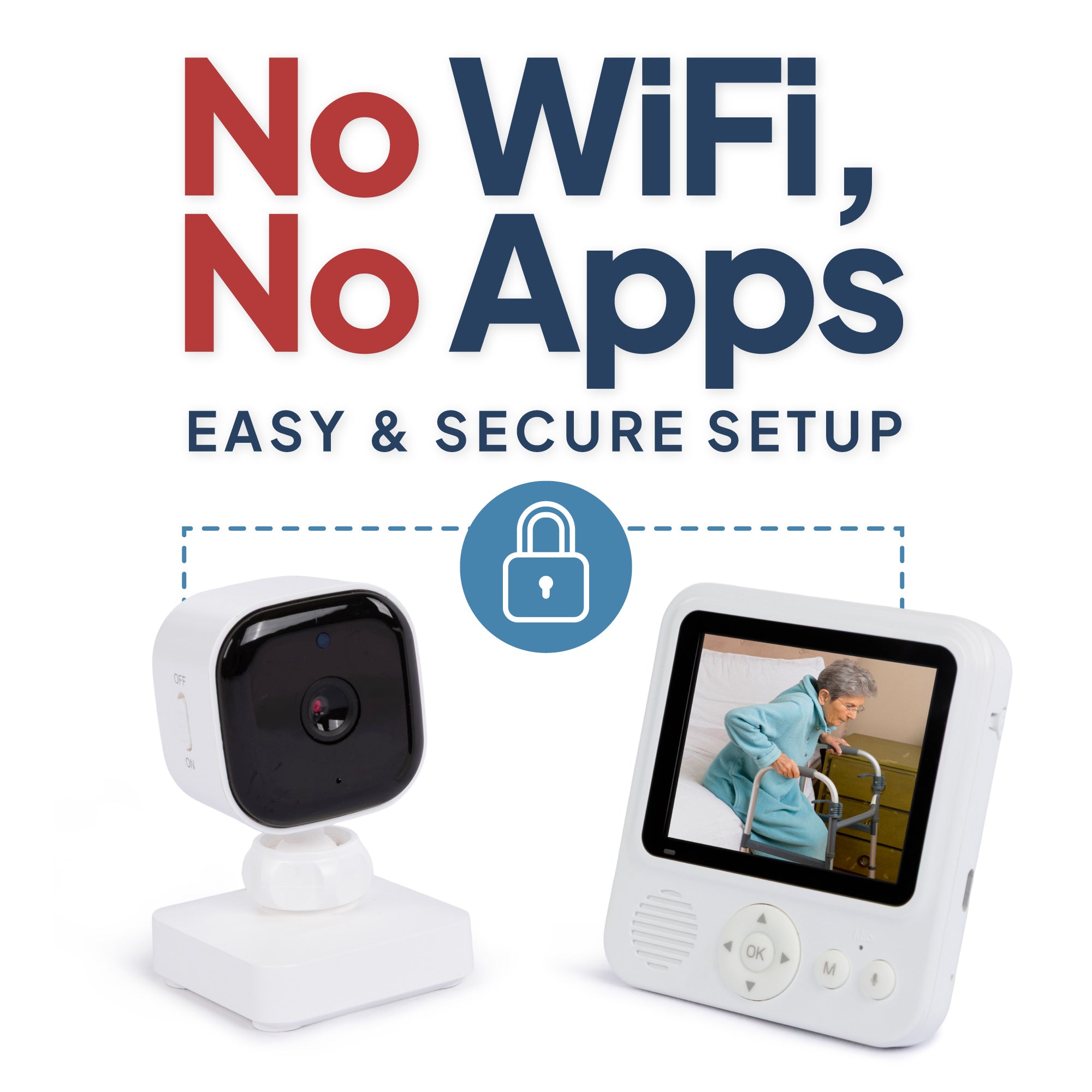 Video Baby Monitor for Elderly Care with Call Button
