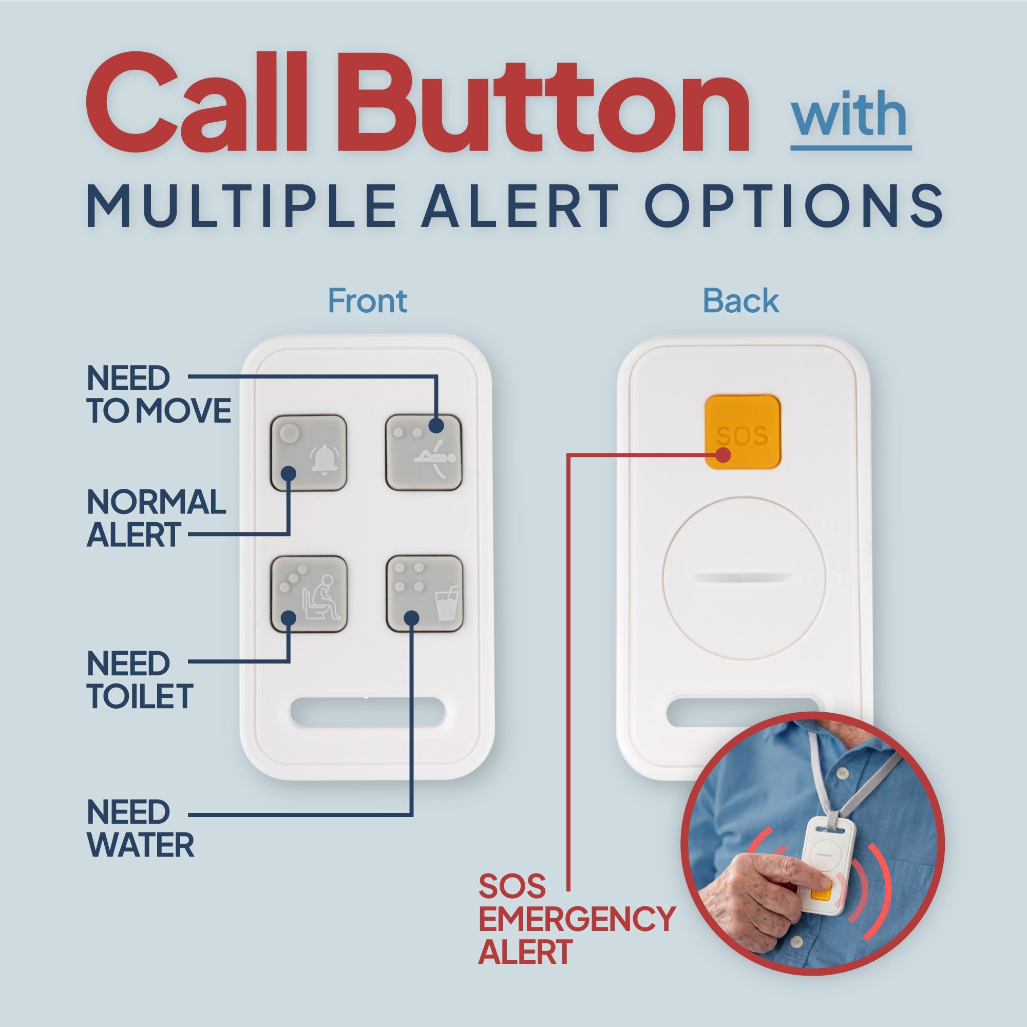 Video Baby Monitor for Elderly Care with Call Button