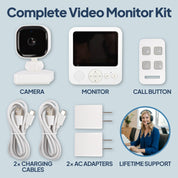 Video Baby Monitor for Elderly Care with Call Button
