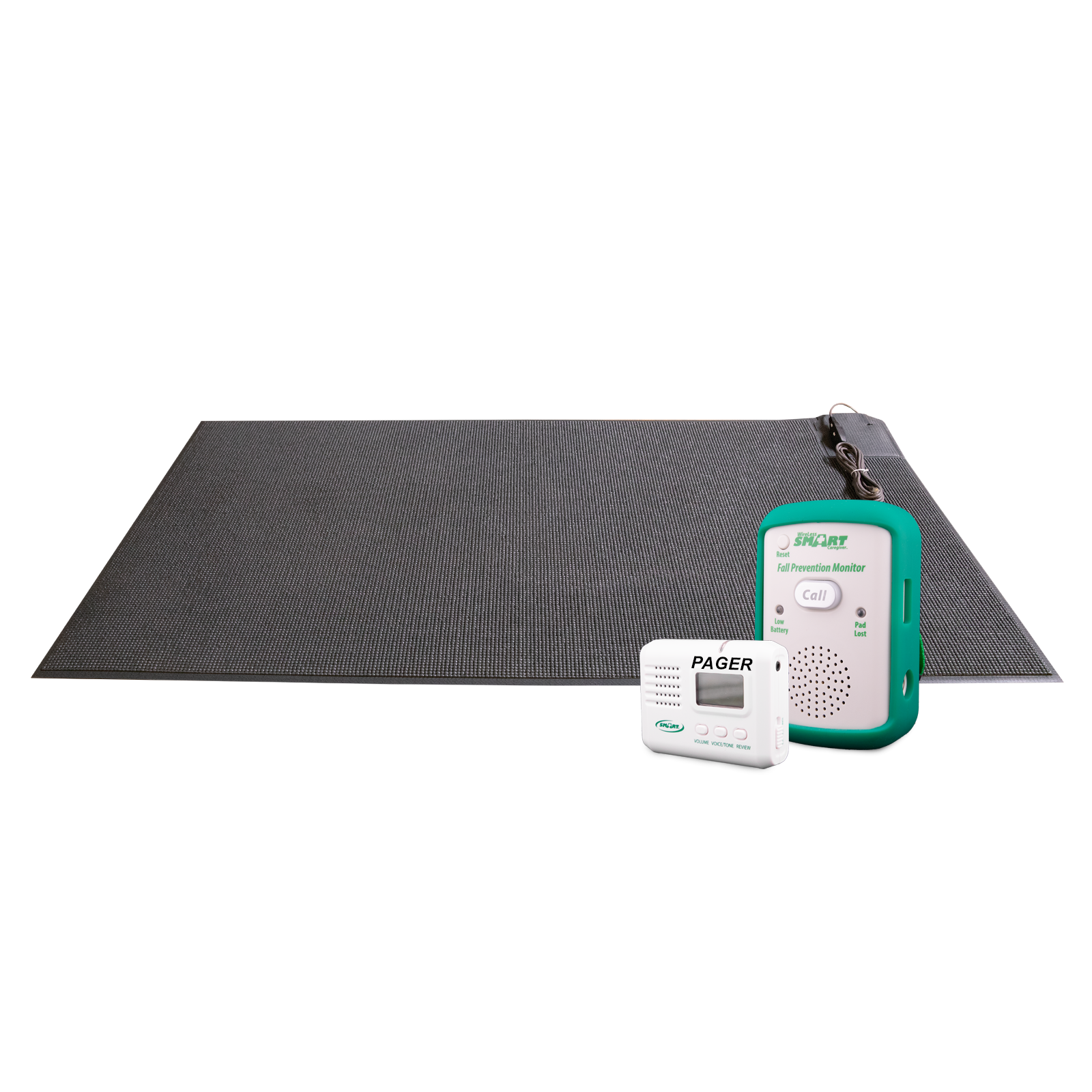 String Alarms Bedside Floor Mat Alarm with Facility Pager – Smart Caregiver